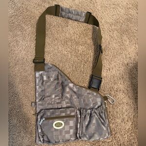 Sacs of life Stylish Brown Checkered Bag